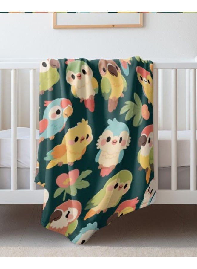 general Baby and children's cartoon flannel thin blanket (warm and comfortable, suitable for sleep, game use) 70cm*100cm - Image 2