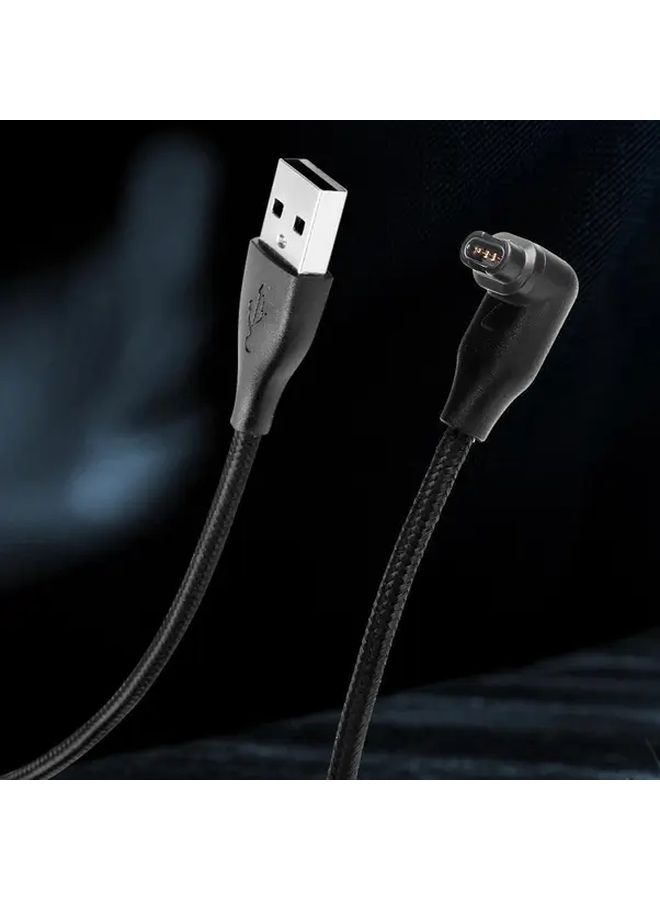 Black USB Charging Cable For Smart Watch Overcharge Short Circuit Protection - Image 3