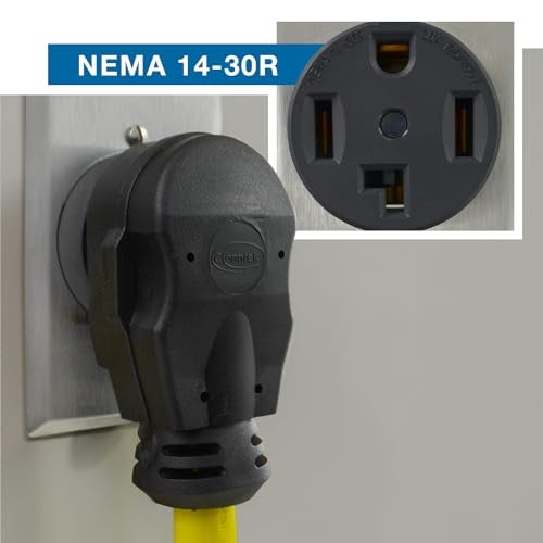 Conntek 14330 1.5-Foot Adapter 30 Amp NEMA 14-30P 4 Prong Male Plug To 30 Amp 125/250 L14-30R Volt Locking Female Connector - Image 5