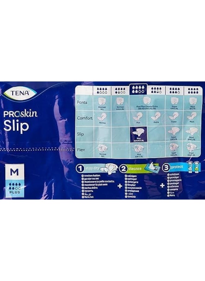 Tena - Tena Premium Slip Plus, Incontinence Adult Diapers, Medium, 30 Count - Image 1