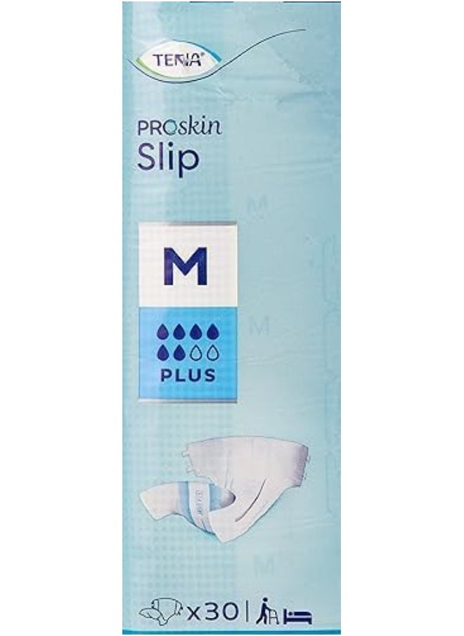 Tena - Tena Premium Slip Plus, Incontinence Adult Diapers, Medium, 30 Count - Image 1