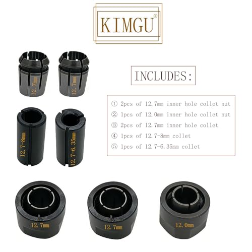 KIMGU 763622-4 763629-0 763628-2 1/2" half inch Collet Chuck Nut Replace for MAKITA 3612Y 3612X 3612T 3612CY 3612C 3612BR 3612 3600H MT360 - Image 3