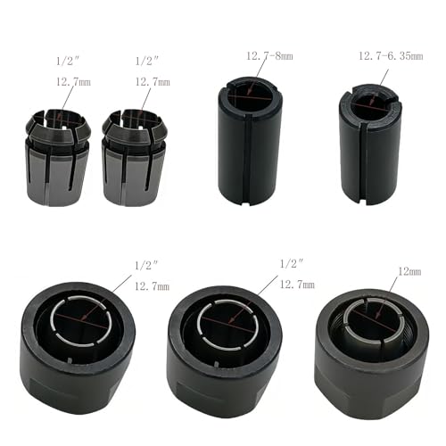 KIMGU 763622-4 763629-0 763628-2 1/2" half inch Collet Chuck Nut Replace for MAKITA 3612Y 3612X 3612T 3612CY 3612C 3612BR 3612 3600H MT360 - Image 2