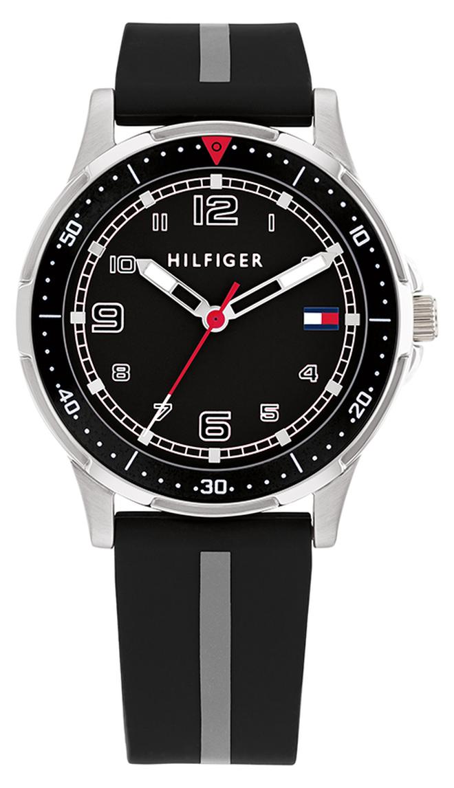 TOMMY HILFIGER Unisex Analog Round Shape Silicone Wrist Watch 34 mm - Image 1