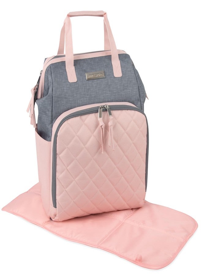 Baby Essentials Super Cooler Main Frame Diaper Backpack with Changing Pad, Stroller Straps, Insulated Bottle Compartment - Image 2