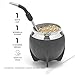BALIBETOV Yerba Mate Cup And Bombilla Set Includes Stainless steel Yerba Mate Gourd Premium Bombilla Mate and Cleaning Brush Black - Image 4