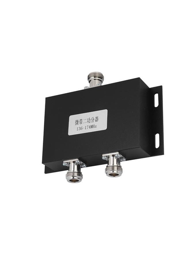 Thoraya 2 Way VHF 136-174MHz Radio Repeater Antenna Power Splitter Radio Repeater Power Divider Black  - Image 4