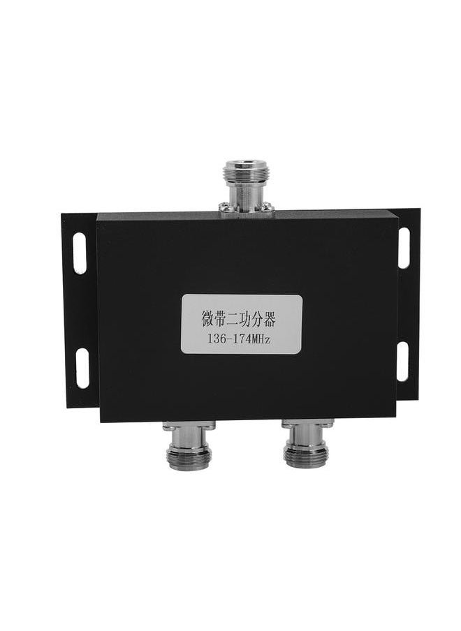 Thoraya 2 Way VHF 136-174MHz Radio Repeater Antenna Power Splitter Radio Repeater Power Divider Black  - Image 2