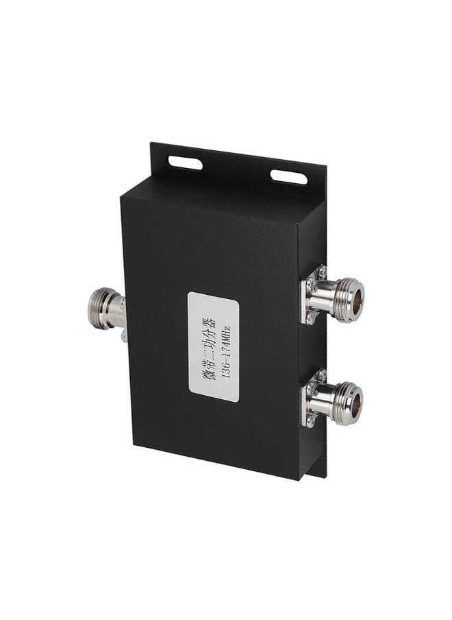Thoraya 2 Way VHF 136-174MHz Radio Repeater Antenna Power Splitter Radio Repeater Power Divider Black  - Image 3