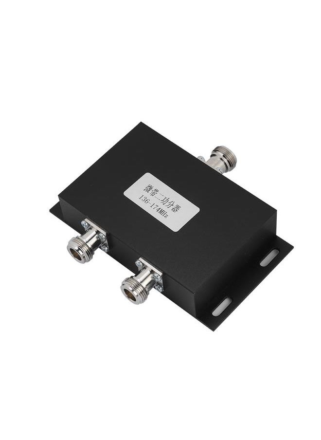 Thoraya 2 Way VHF 136-174MHz Radio Repeater Antenna Power Splitter Radio Repeater Power Divider Black  - Image 5