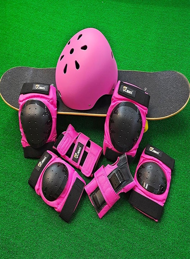 JBM Child & Adults Rider Series Protection Gear Set for Multi Sports Scooter, Skateboarding, Biking, Roller Skating, Protection for Beginner to Advanced, Helmet, Knee and Elbow Pads with Wrist Guards - Image 4