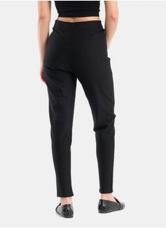 Clue Black Voile Pants with Slits  - Image 3