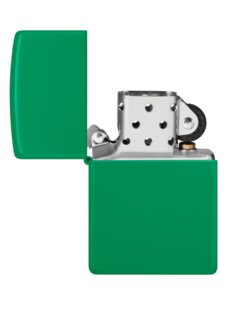 Zippo 48629 Grass Green Matte Classic Windproof Lighter - Image 4