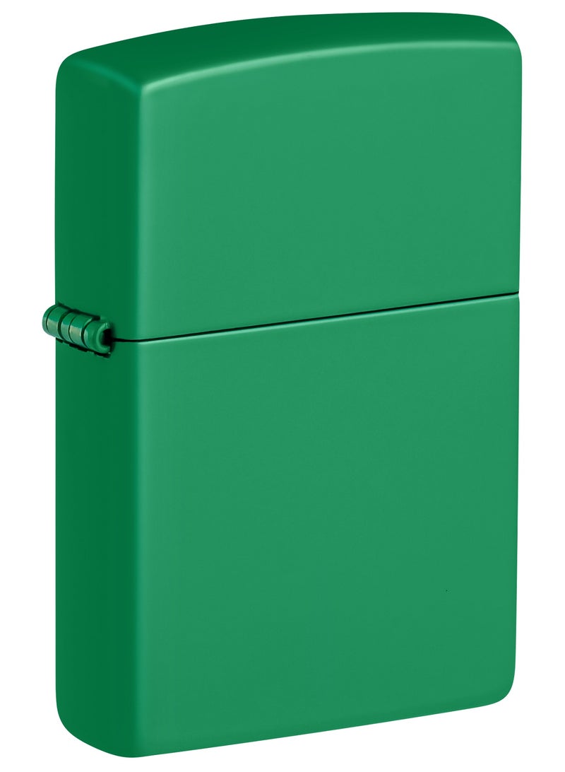 Zippo 48629 Grass Green Matte Classic Windproof Lighter - Image 1