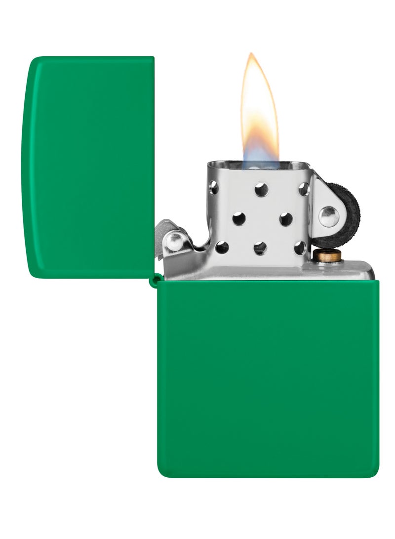Zippo 48629 Grass Green Matte Classic Windproof Lighter - Image 3
