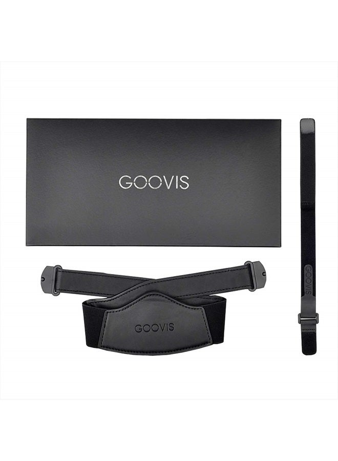 Goovis سماعة رأس مريحة للمسرح مع حزام رأس جديد مريح يقلل الضغط على الوجه باللون الأسود - Image 4