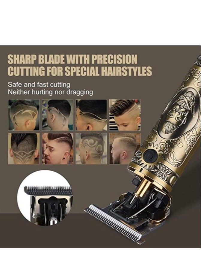 ELTRAZONE Men's Clipper Cordless Hair Clippers, Beard Trimmer Hair Clippers for Men, Professional Cordless Hair Trimmer Precision T-Bladeds - Image 4