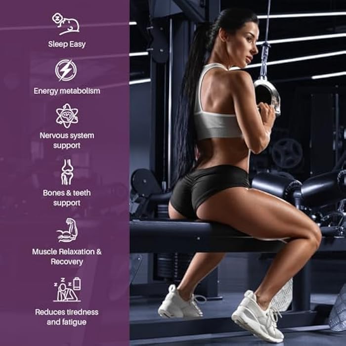 Totaria Magnesium Complex 700mg 12 in 1 Magnesium Supplement with Glycinate Citrate Malate Oxide Taurate Aspartate Orotate Magnesium Relaxation,Muscle,Heart Support, Vegan 120 Capsules - Image 3