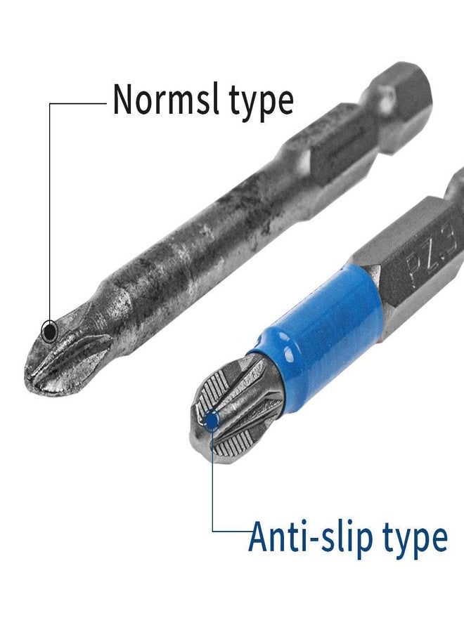 AUTOTOOLHOME 10pcs Hex Magnetic Anti Slip Impact Screwdriver Bit Set Phillips PH3 2" Power Tool - Image 5