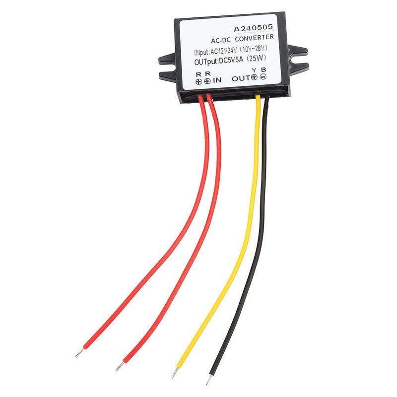klarako Voltage for Step Step KitAC 12V 24V to DC 5V Buck Converter AC DC Power Supply Module (5A) - Image 2