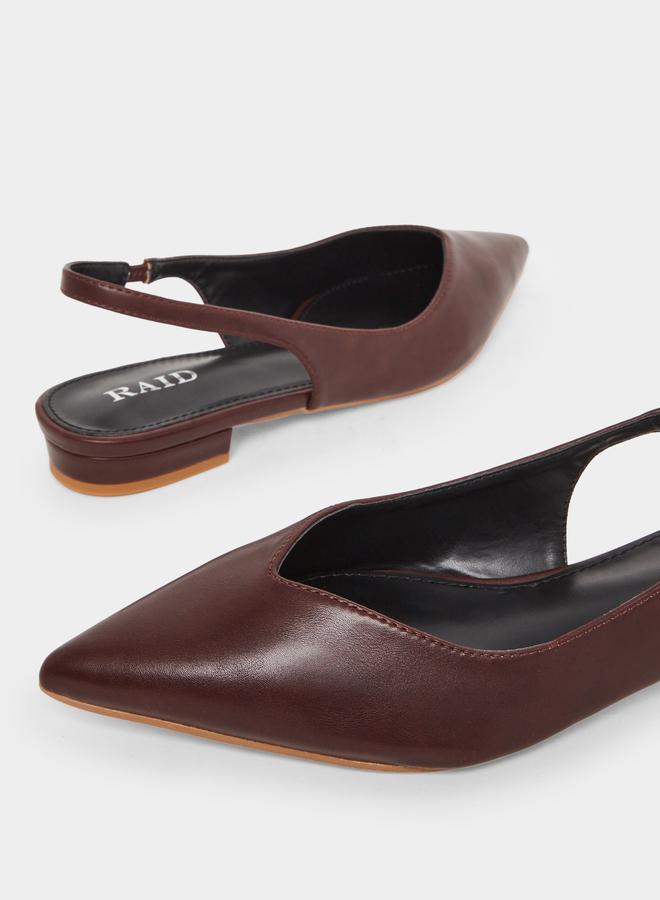 ريد حذاء ميولز فلات بسير خلفي - Image 3