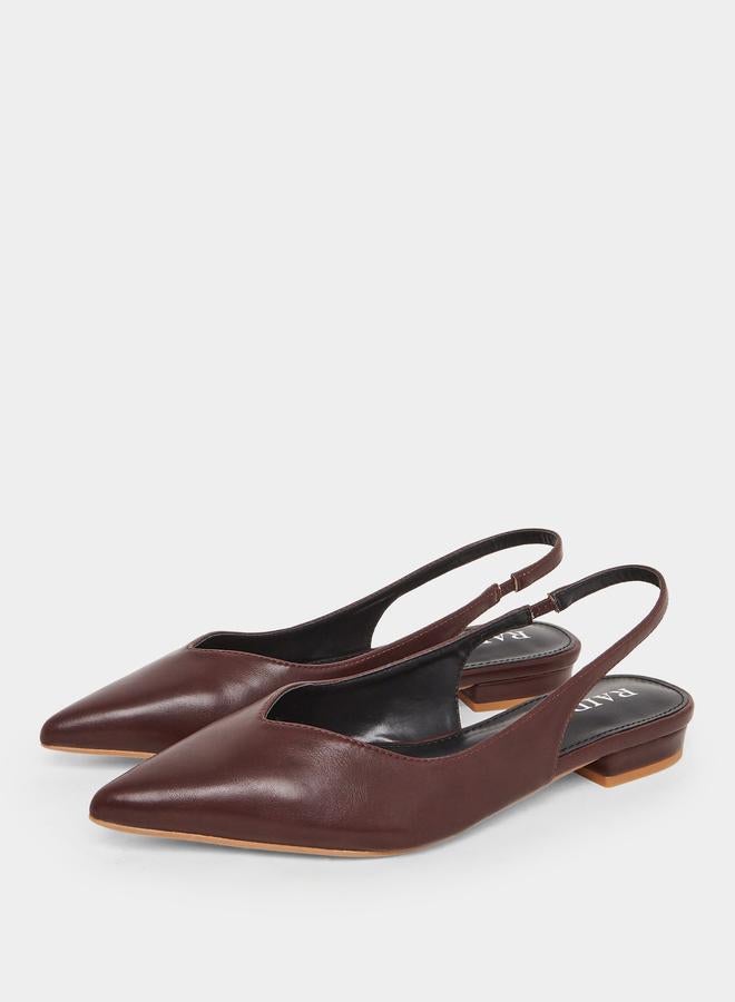 ريد حذاء ميولز فلات بسير خلفي - Image 2