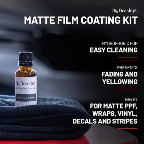 Dr. Beasley's Dr BeasleysFK12 Matte Film Coating Kit Resists Fading and Yellowing Hydrophobic for Easy Cleaning Great for Matte Paint Protection Films Wraps Vinyl and Decals 3 fl oz 1 Pack - Image 3