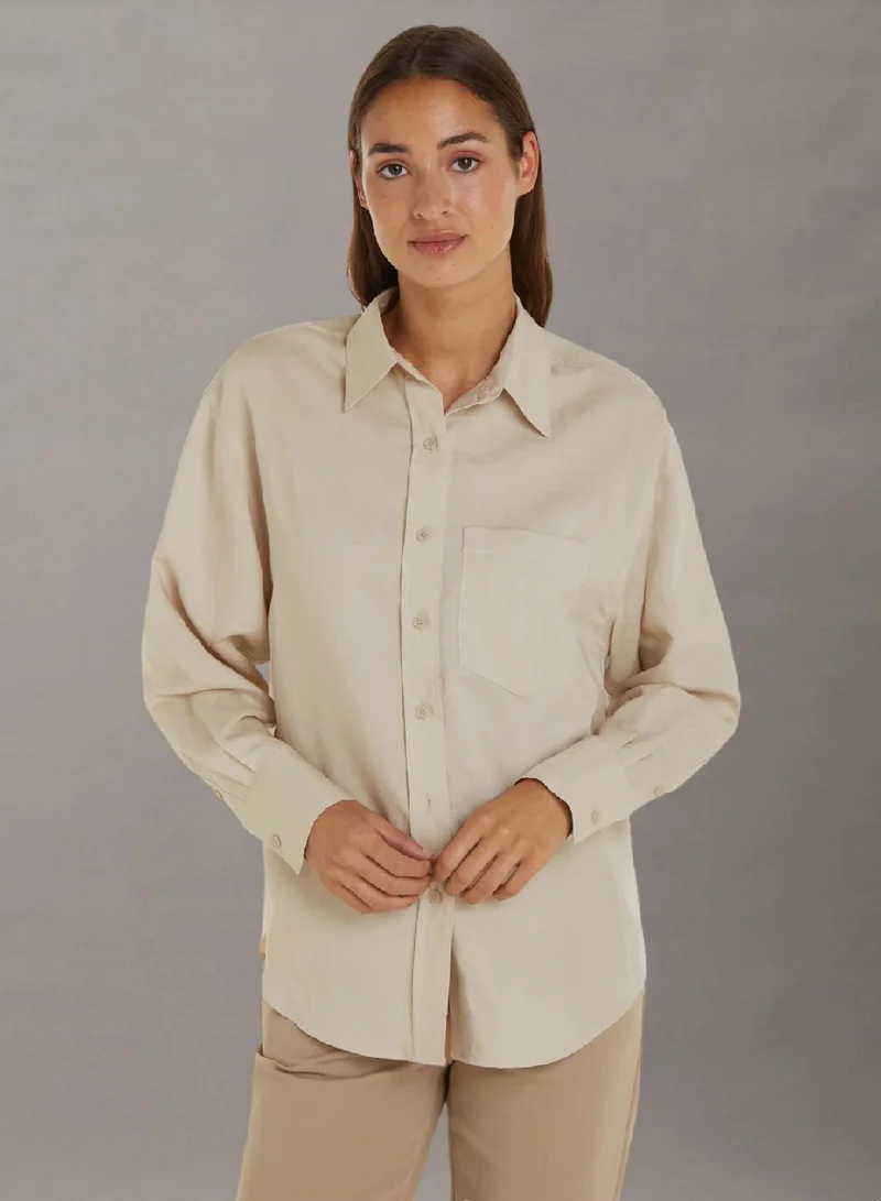 CALVIN KLEIN Linen Blend Shirt