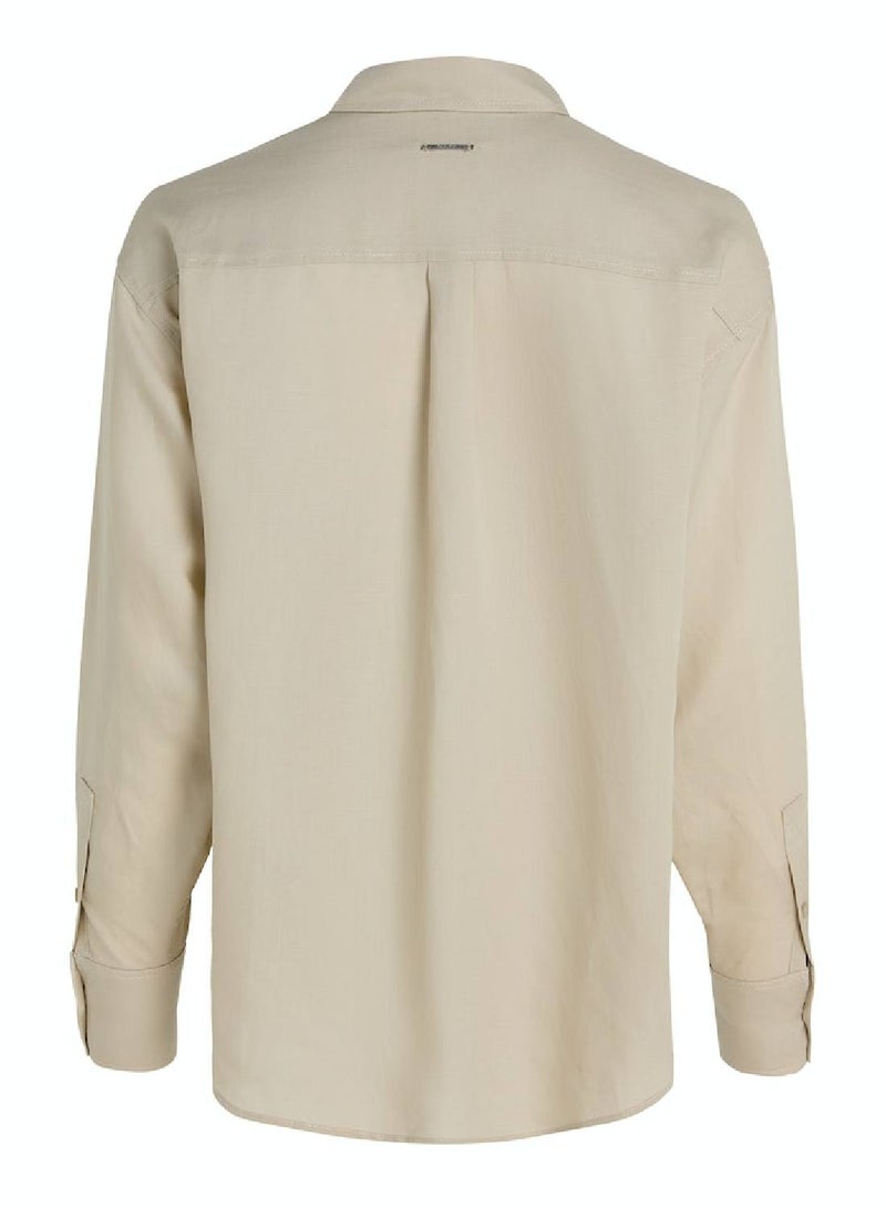 كالفن كلاين قميص من الكتان المخلوط - Image 3