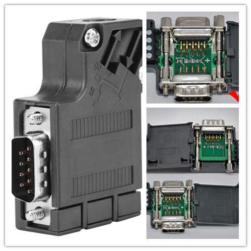 Washinglee Profibus DP Bus Connector for Siemens 6ES7972-0BA41-0XA0 Replacement, 35 Degree, Without Programming Port, Black. - Image 3