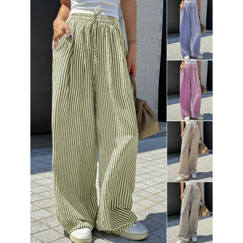 Women's High Waist Straight Leg Casual Pants - Image 1