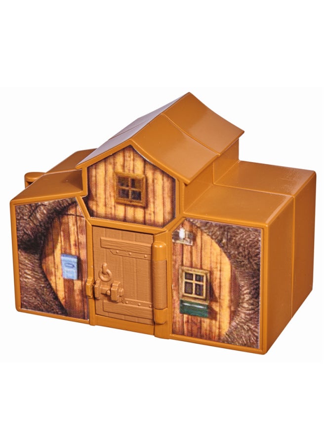 Ruihua Line Masha And The Bear-Mini Cottage Series Children's House Furniture Play House Toy Set-Color:Mini Cabin (Bear) 01039-2 - Image 5