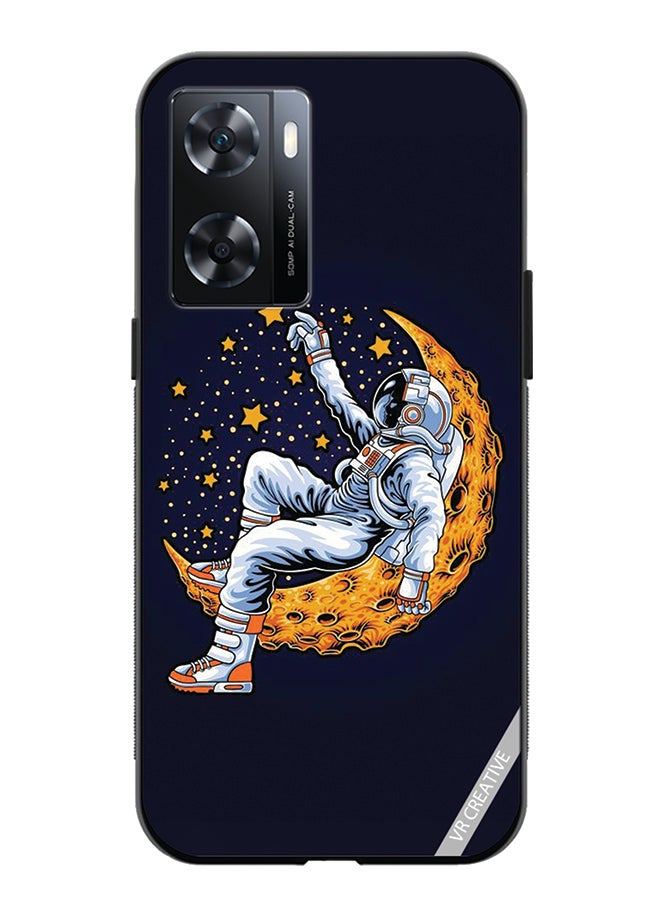 VR CREATIVE Protective Case Cover For Oppo A57/A77s Astranaut4 Design Multicolour - Image 1