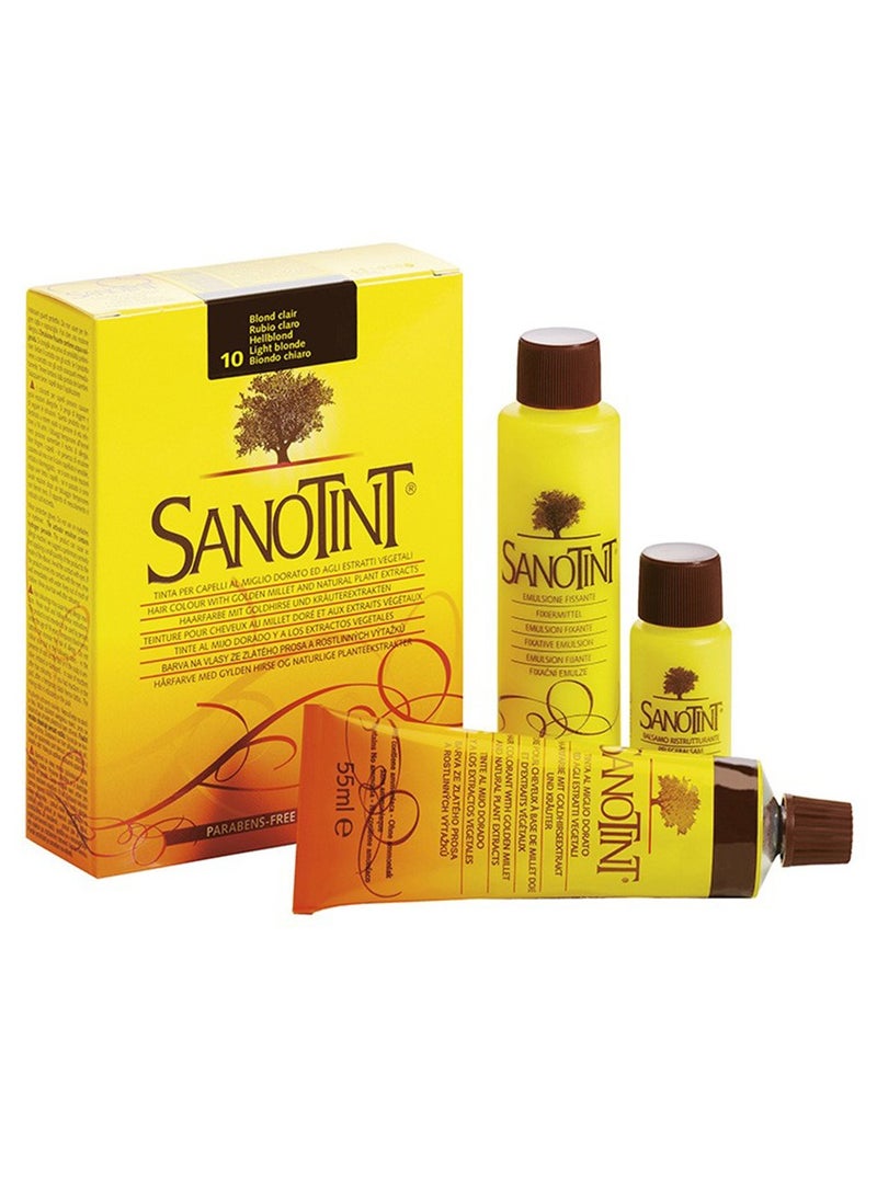 Sanotint Classic Hair Color Light Blonde 10 - Natural Permanent Hair Dye, 125 ml  - Image 1