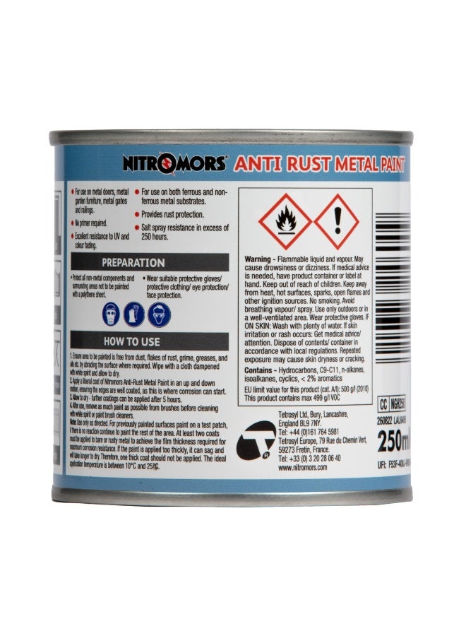 Nitro Mors Nitromors Hammered Metal Paint - Durable Finish for Metal Doors, Garden Furniture & Railings, UV & Rust Protection,Gold 250 ml - Image 2