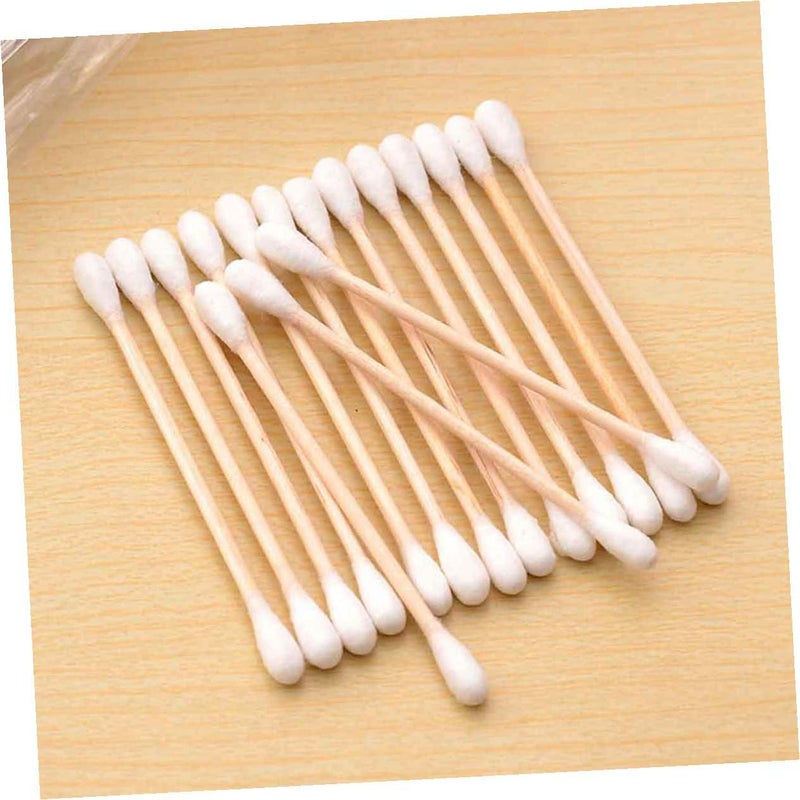 300pcs Cotton Buds Reusable Cotton Swabs for Makeup Double Head Clean Gentle for Home Travel - Image 2