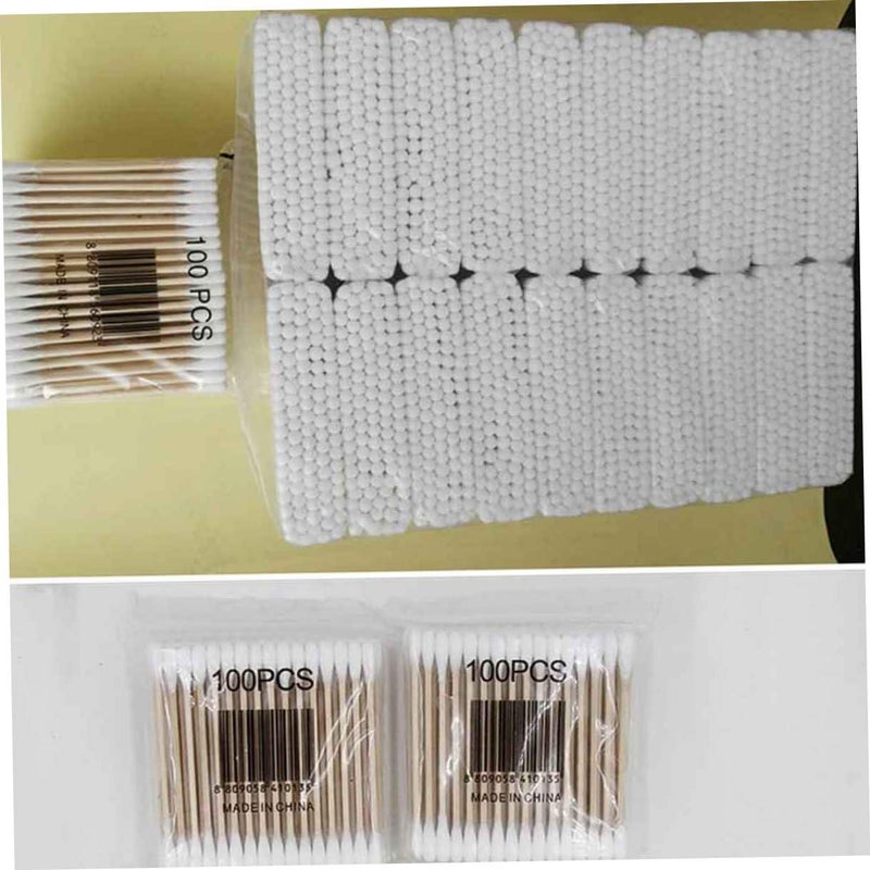 300pcs Cotton Buds Reusable Cotton Swabs for Makeup Double Head Clean Gentle for Home Travel - Image 4