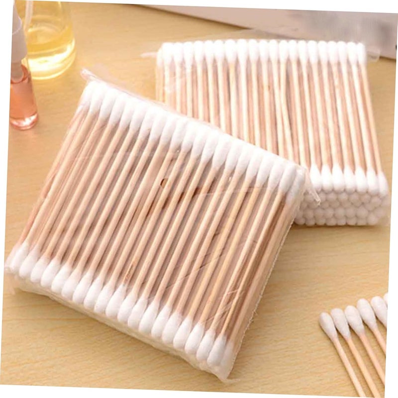 300pcs Cotton Buds Reusable Cotton Swabs for Makeup Double Head Clean Gentle for Home Travel - Image 3