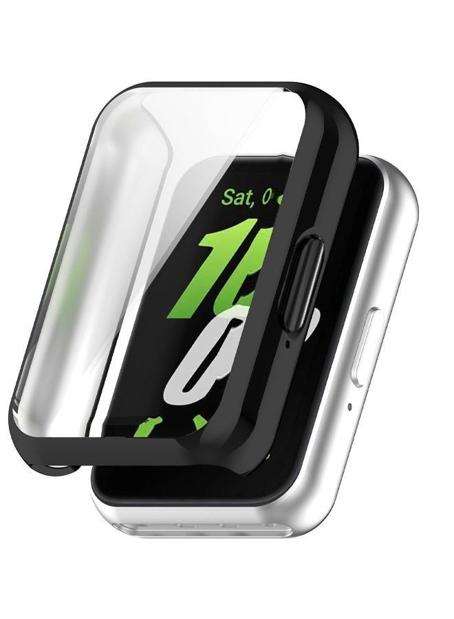 Nova future Case for Samsung Galaxy Fit 3 Screen Protector TPU Full Coverage Protective Cover (Black) - Image 2