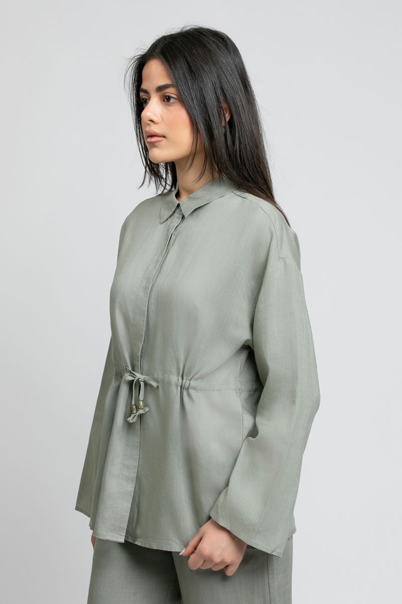 RINA Drawstring Shirt with Relaxed Fit - Image 2