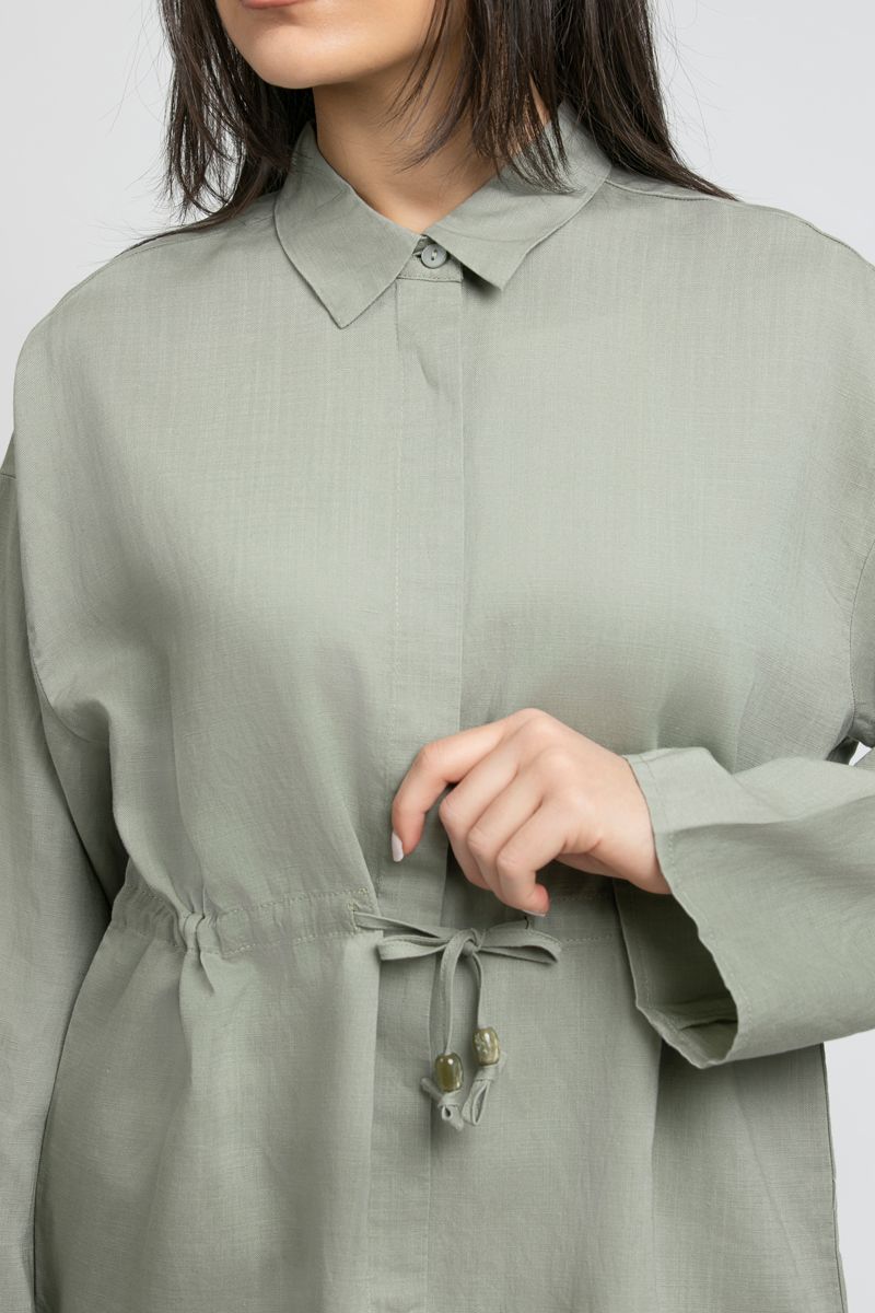 RINA Drawstring Shirt with Relaxed Fit - Image 3