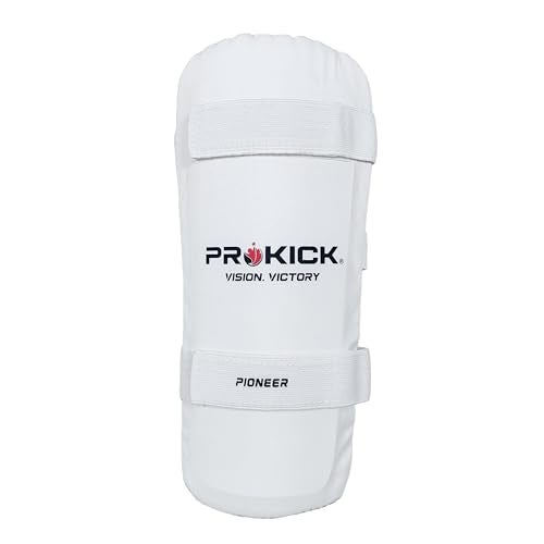 Prokick Pioneer Cricket Arm Guard, White - Youth - Image 1