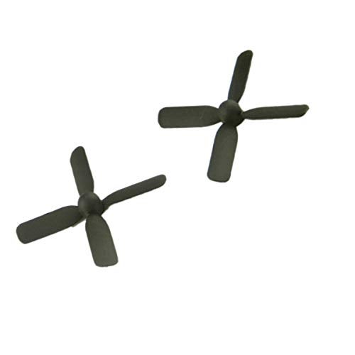 CHANCS RC Propellers 4-Blades (50x50mm, 0.7 mm Diameter) 4-Vane Multi-Rotor for Aircraft Toy, Solar Airplane Kit 2PC - Image 1