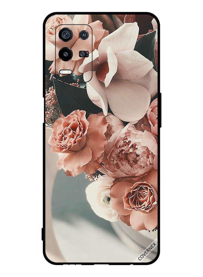 Covernex Protective Case Cover For Oppo K9x Bouquet Of Peach Flowers - Image 1