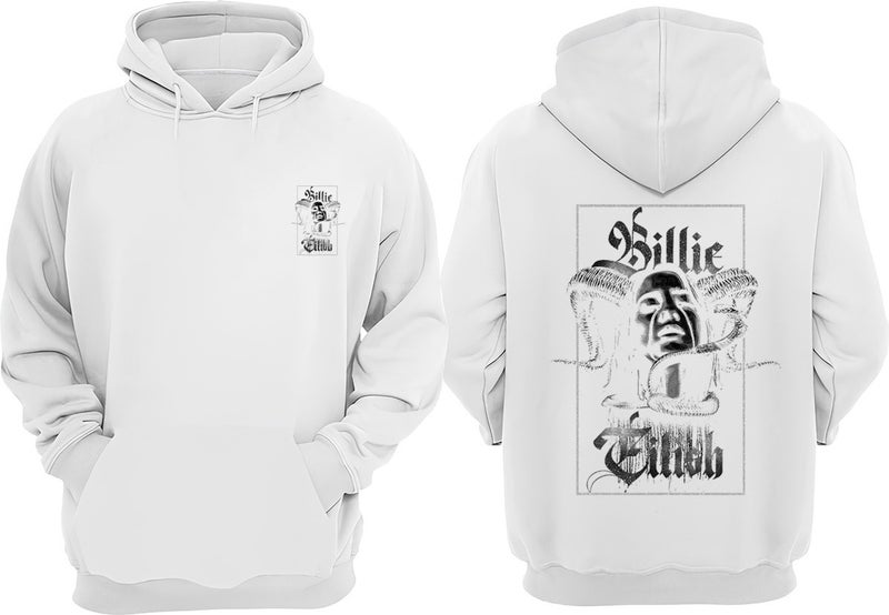 The Wert Unisex Billie Eilish Design Front Back Printed Regular Fit White Sweatshirt - Image 1