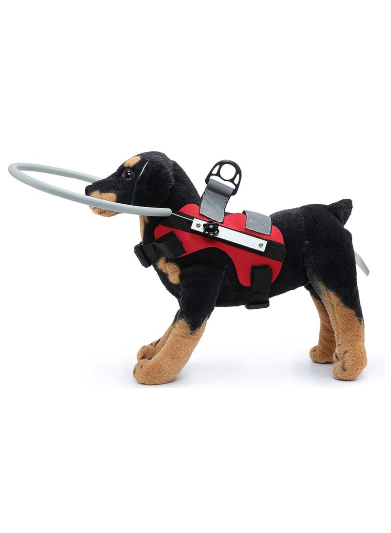 Blind Dog Safety Gear, Anti-Collision Ring for Dogs with D-Ring, Reflective Bumper Collar Red-Upgrade - Image 4