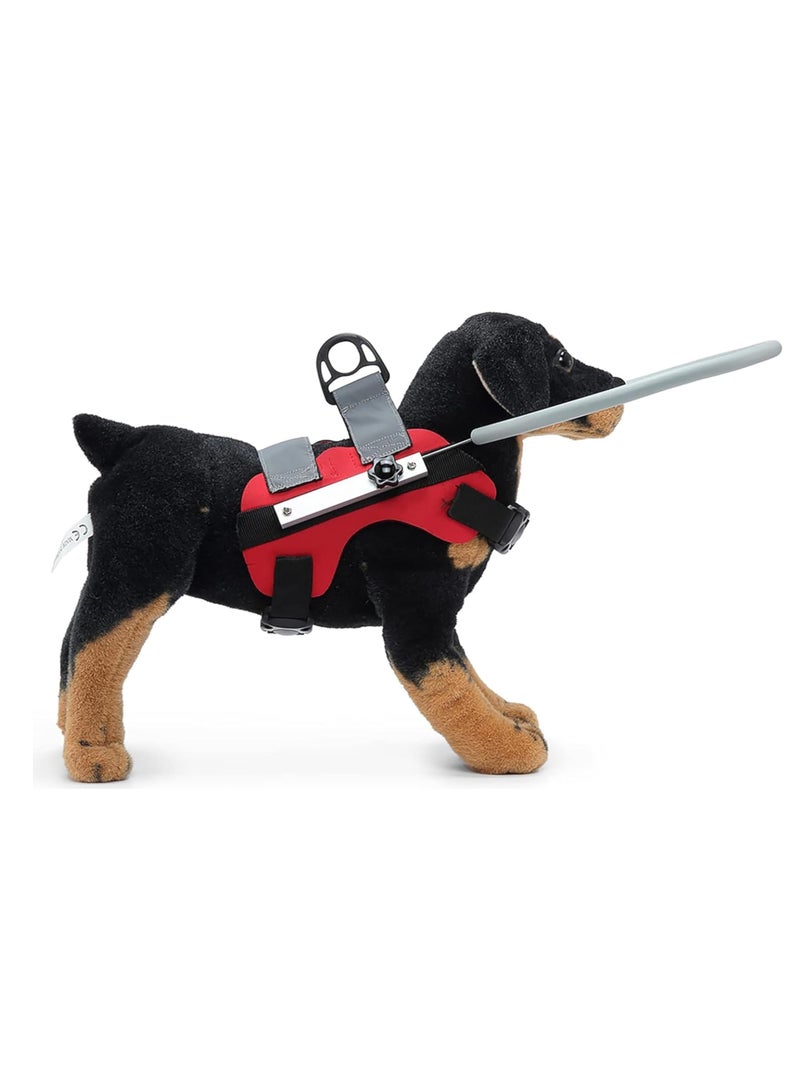 Blind Dog Safety Gear, Anti-Collision Ring for Dogs with D-Ring, Reflective Bumper Collar Red-Upgrade - Image 3