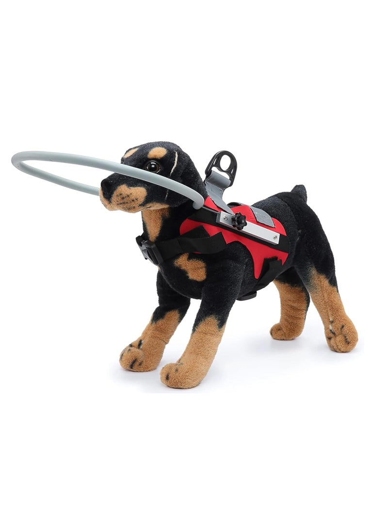 Blind Dog Safety Gear, Anti-Collision Ring for Dogs with D-Ring, Reflective Bumper Collar Red-Upgrade - Image 1