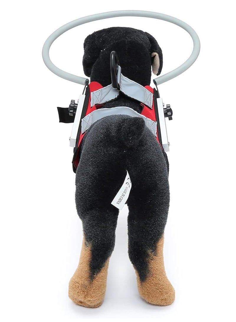 Blind Dog Safety Gear, Anti-Collision Ring for Dogs with D-Ring, Reflective Bumper Collar Red-Upgrade - Image 5