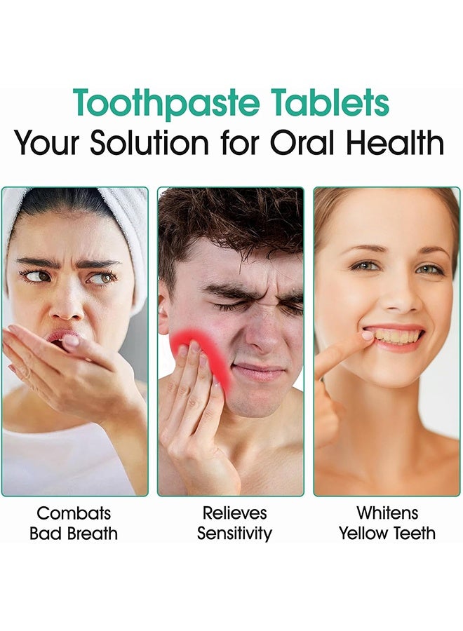 ORALHOE Hydroxyapatite Toothpaste Tablets Helps Strengthen & Protect Enamel Teeth Whitening Toothpaste Tablets With Mint for Natural Teeth Whitening Deep Cleansing & Enhanced Brightness - Image 2